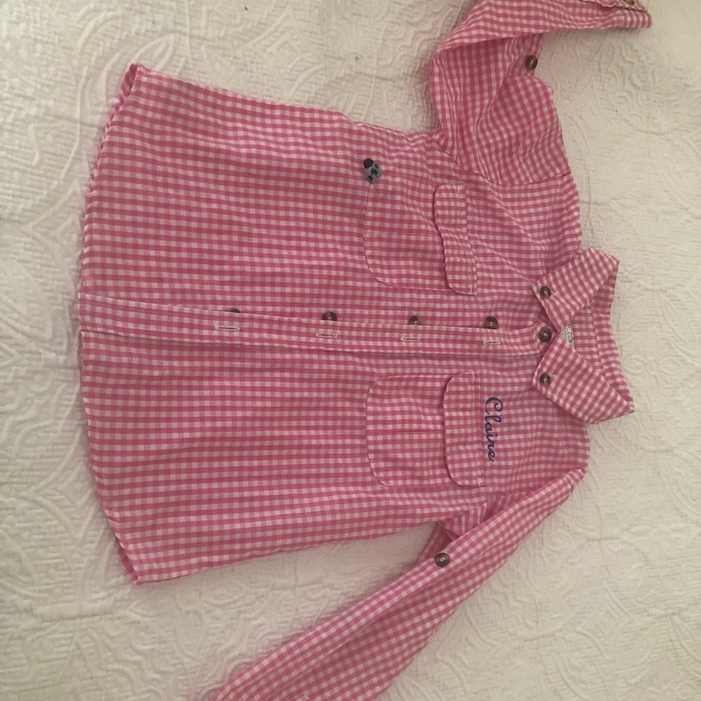 Pink Prodoh gingham getaway shirt